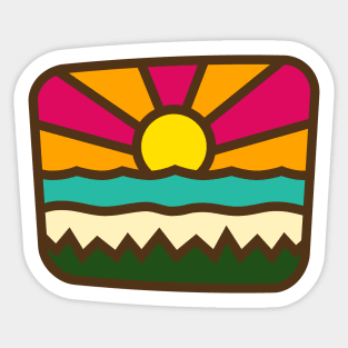 Sunset Beach Sticker